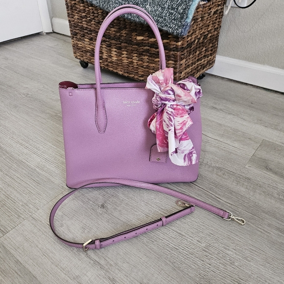 EUC Kate Spade Eva Medium Top Satchel Pink Mauve - Picture 2 of 14